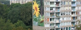 Geveldoek_zonnebloem